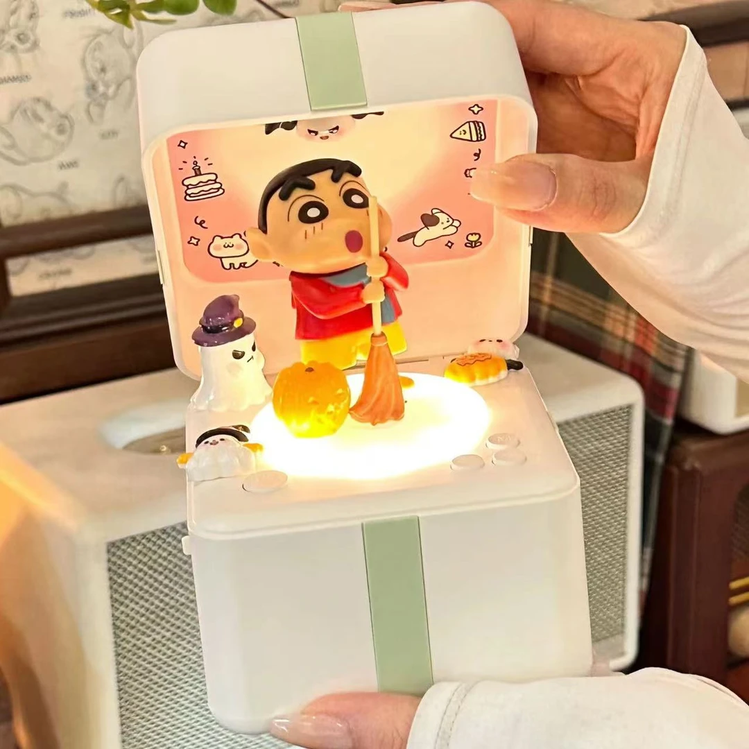 蜡笔小新蓝牙音箱可爱唱片机音响生日礼物送女生男生男朋友礼盒