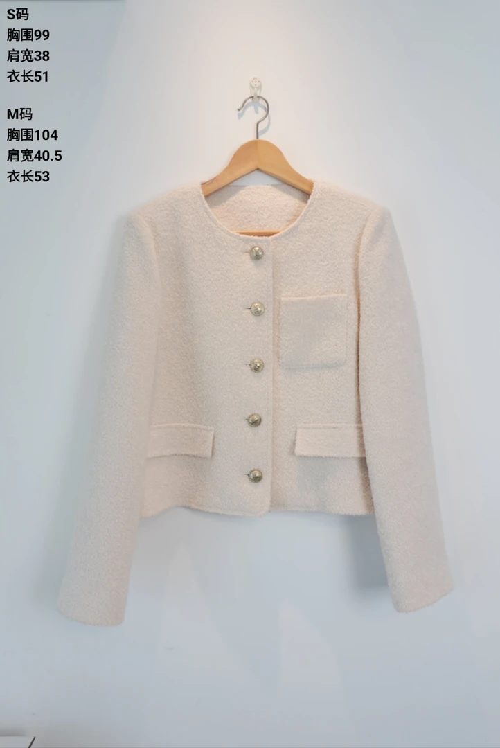 JK809 韩原羊毛圈贵族小香外套
