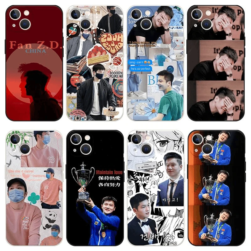 樊振东手机保护壳适用苹果14华为mate60小胖iphone15promax国乒队