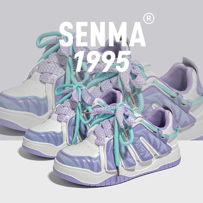SENMA/森马女鞋新款ins春秋厚底休闲情侣板鞋小众面包鞋潮运动鞋