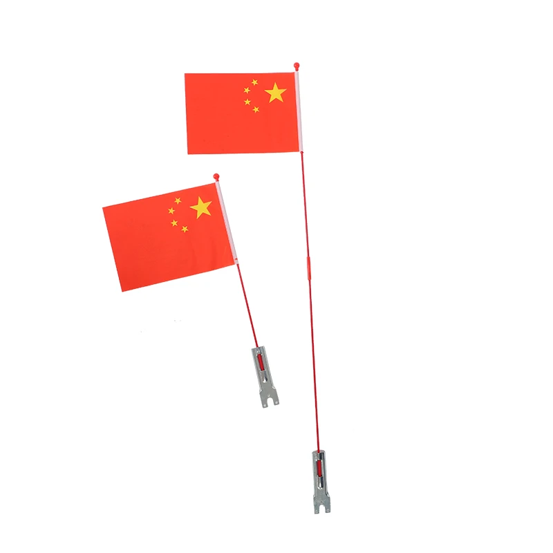 自行车外装饰小红旗