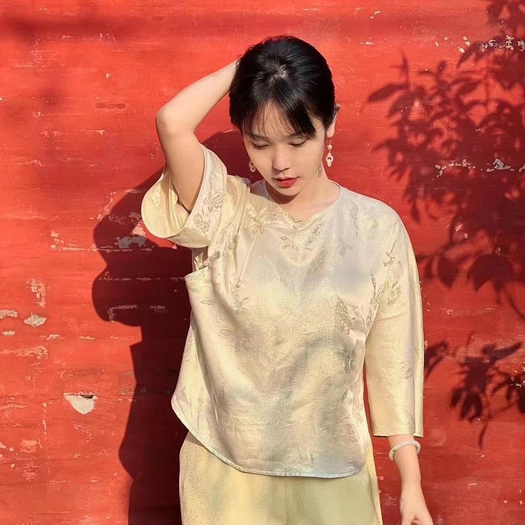 Si xi hua shang/肆囍华裳多色中式偏襟小褂子