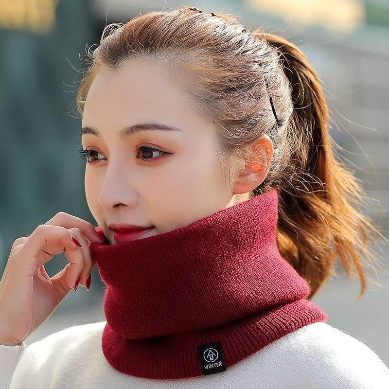 时尚保暖围脖男女同款防风防寒骑行百搭面罩双层加绒加厚护颈椎