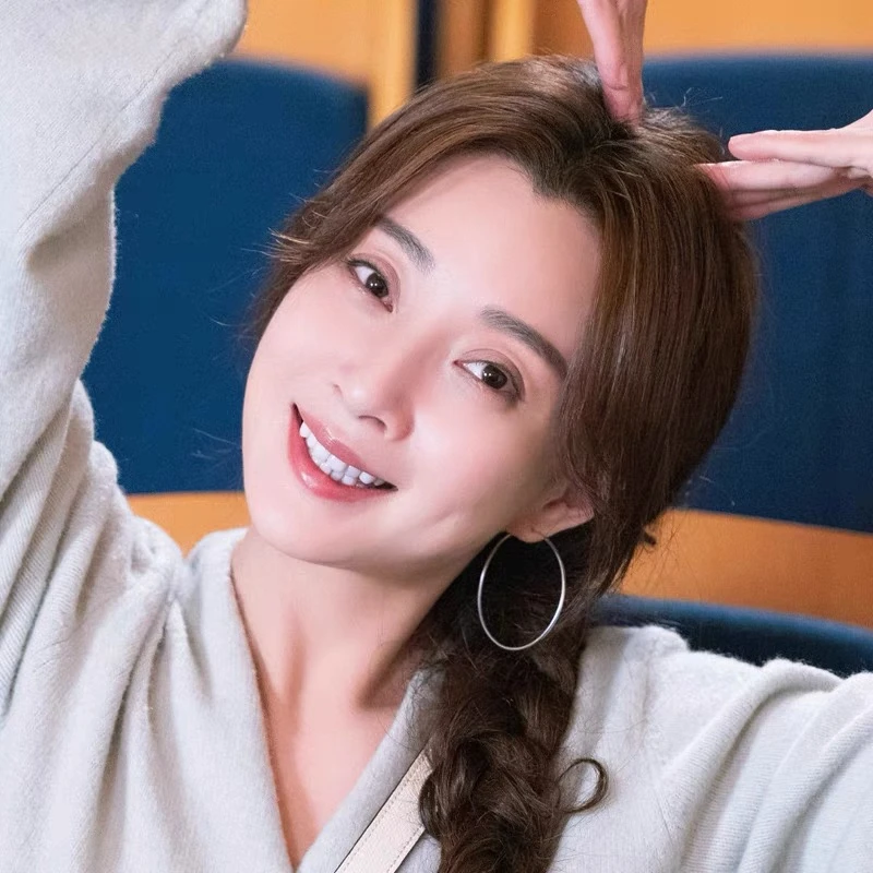 S925银针爆款时尚百搭素圈耳环修饰脸型光面大耳圈-AB