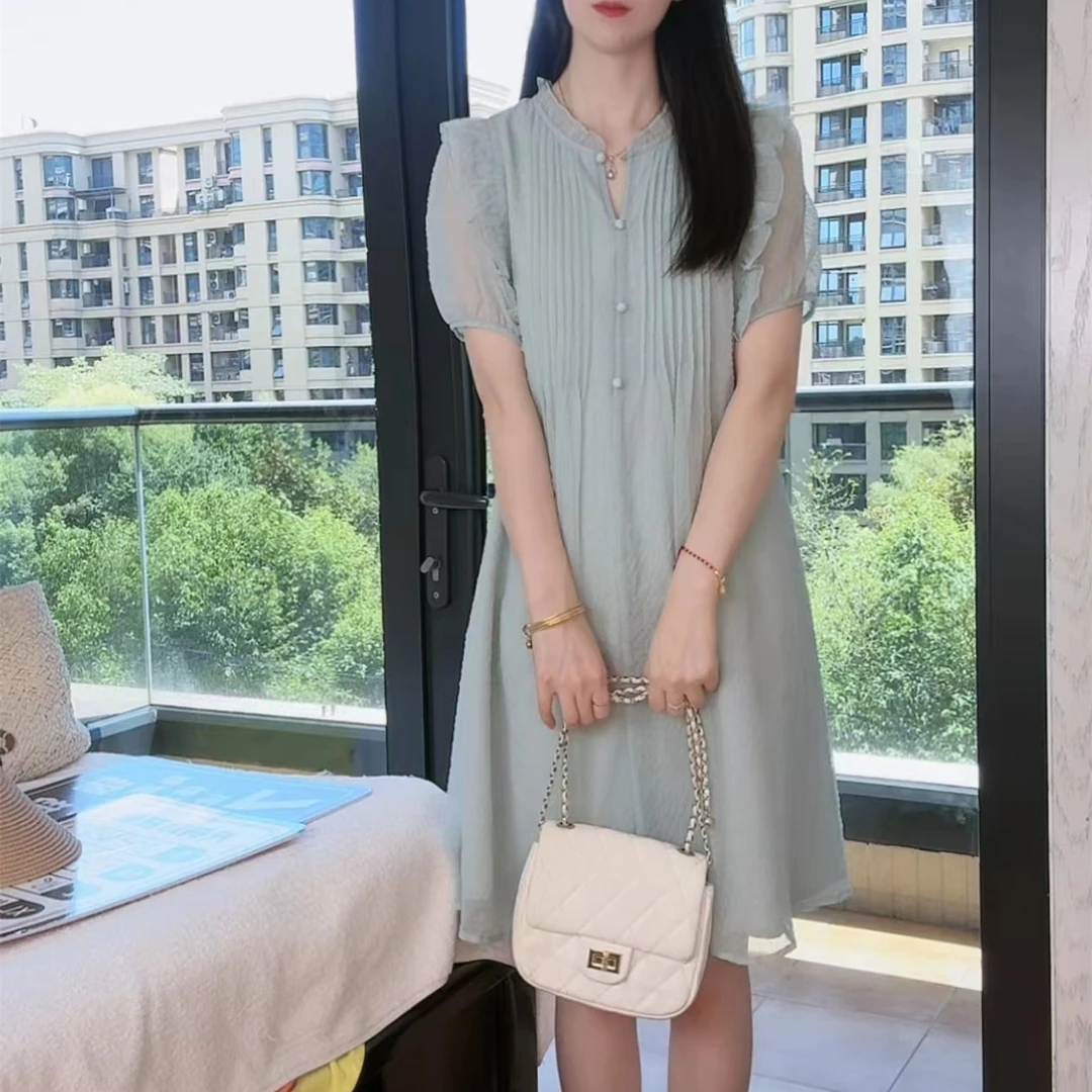 檬檬女装连衣裙显瘦气质时尚夏季法式减龄温柔裙子洋气衣服女