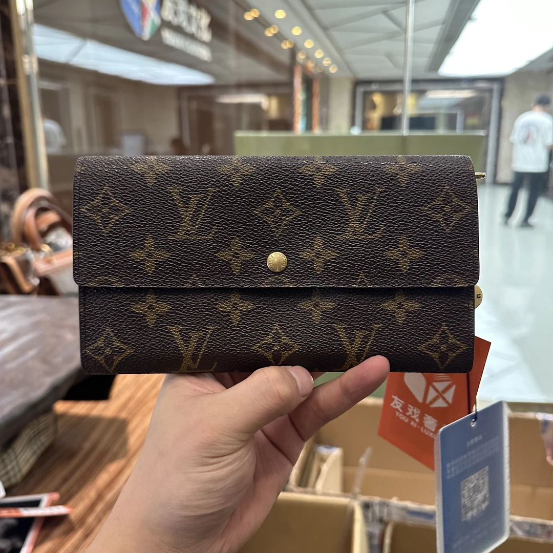 95新 友戏奢品 奢品/LV金豆钱包/ka10010901/静香特卖11