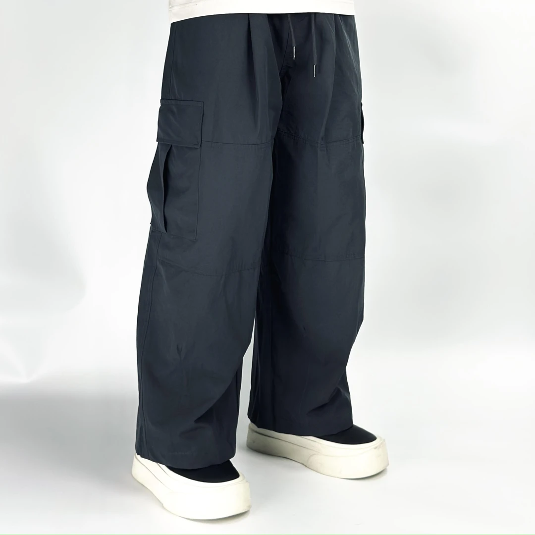 八萬服饰夏季速干日系工装裤宽松阔腿百搭直筒防风工装裤多口袋潮