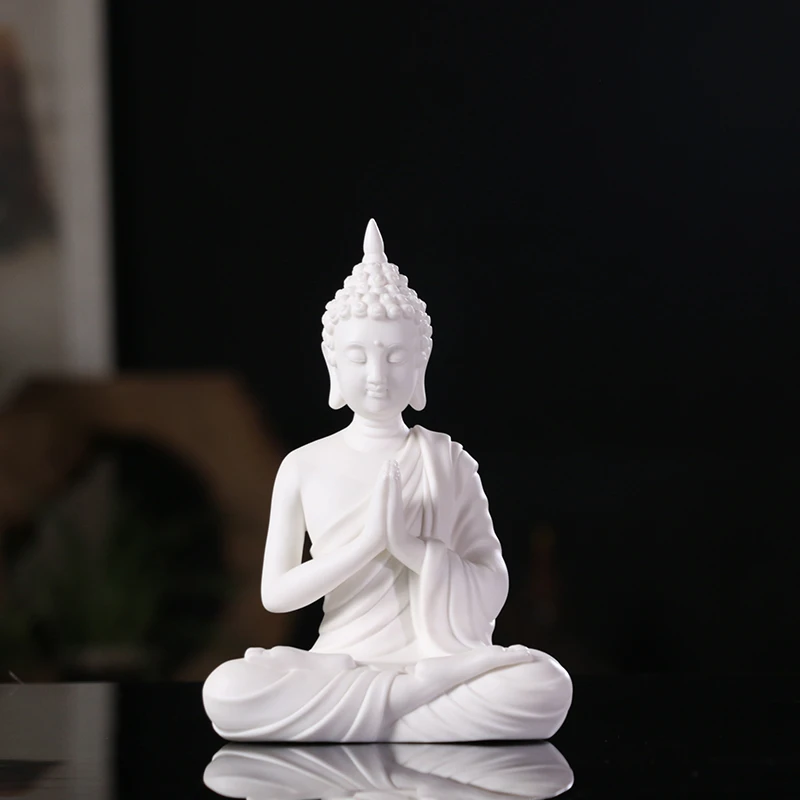 新中式禅意陶瓷如来摆佛像件创意释迦摩尼家居摆设装饰品工新品