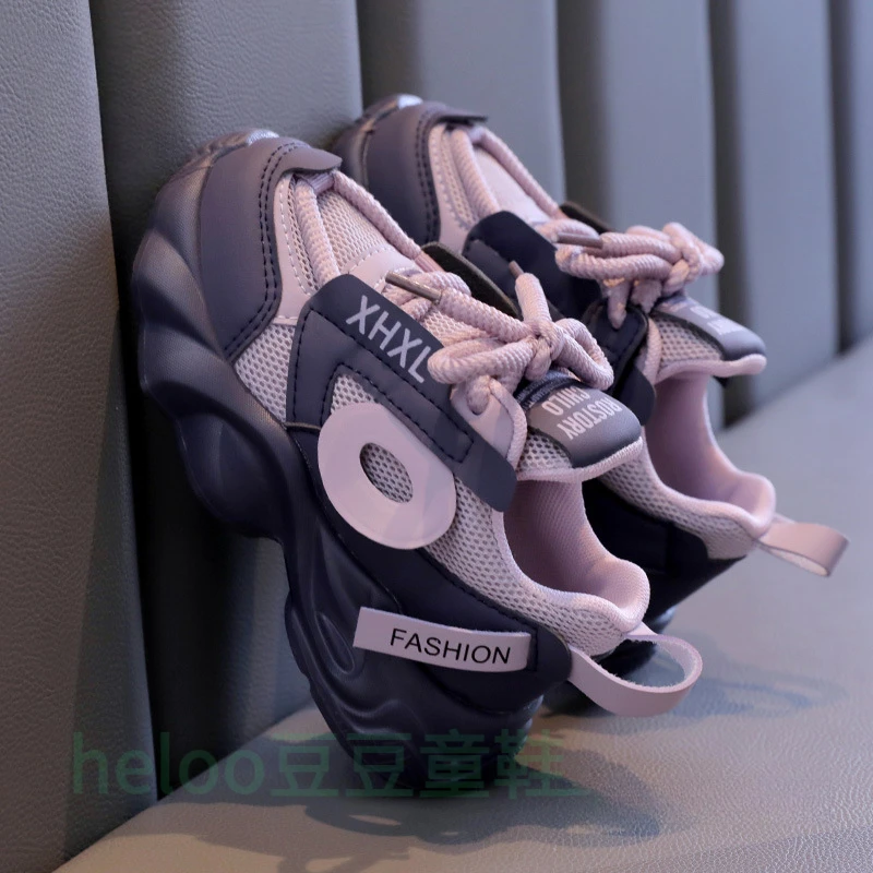 小黄鸭儿童鞋秋季2024新款男童女童跑步鞋中大童时尚老爹鞋