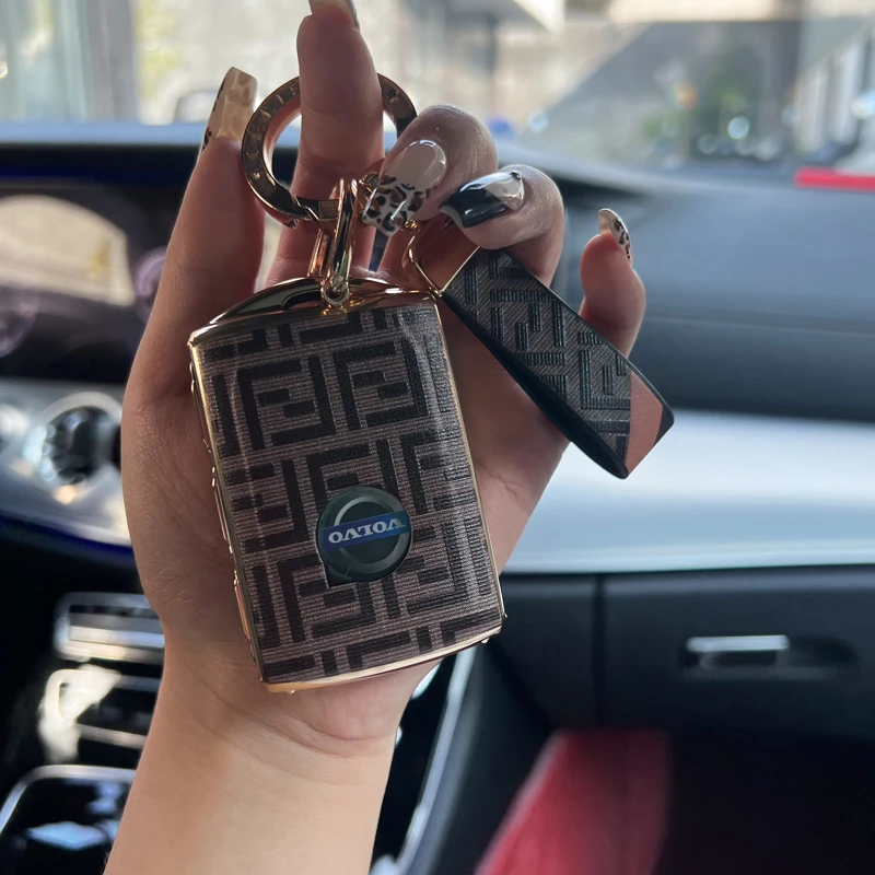 适用沃尔沃新款xc60xc90xc40s90s60l v90cc专用汽车钥匙套壳扣包