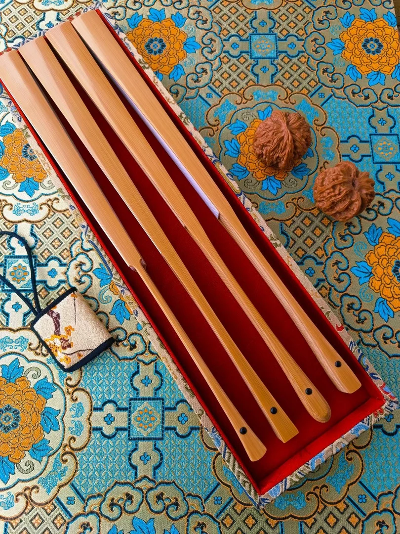 储波纯手工制作玉竹折扇9.5寸贴梁刮宓苏工超薄扇面玉竹古方折扇