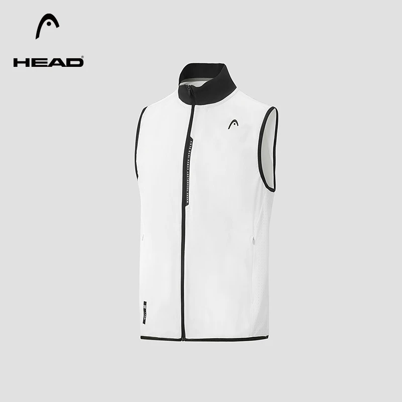 HEAD海德运动立领无袖背心夏季综合训练拼色男士马甲