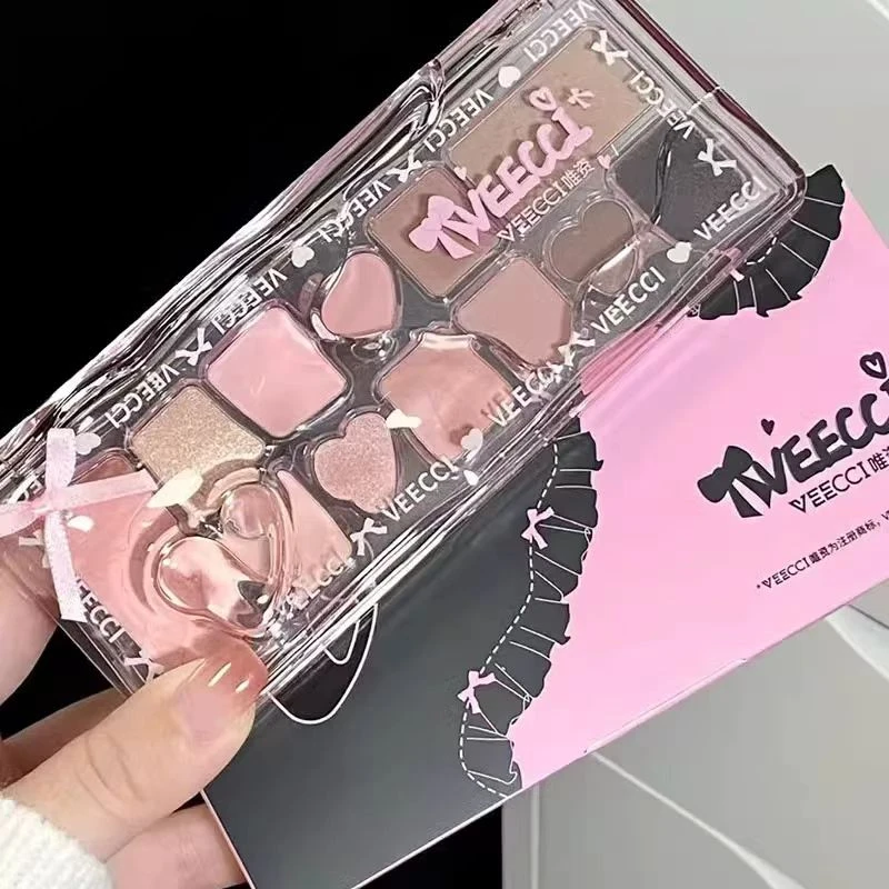 VEECCI/唯資丝带幻想十一色眼影盘腮红高光修容哑光珠光唯资