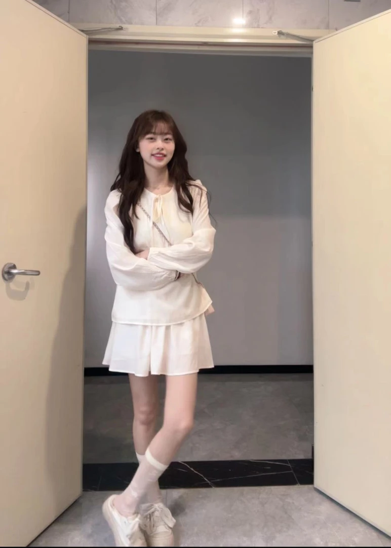 甜圈圈【栀子花】2024新款自制夏季韩系套装上衣裙裤显瘦套装