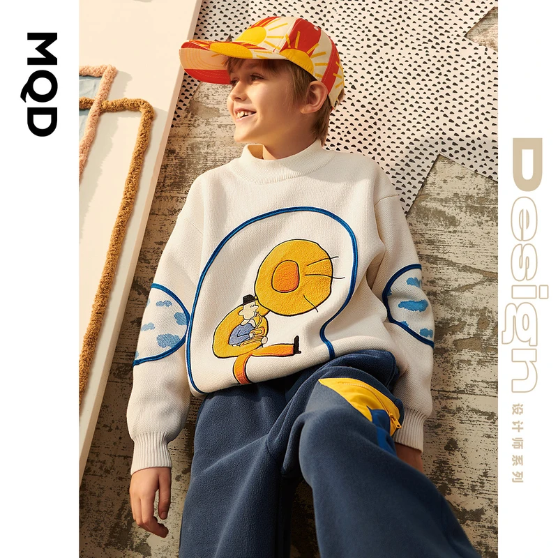 【设计师系列】MQD交响乐毛衣童装男童半高领冬季新款儿童921420710