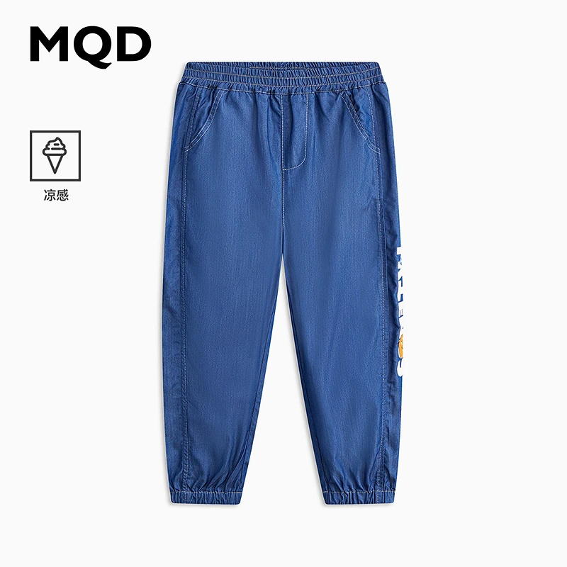 【天丝牛仔】裙子连裤MQD童装长裤25夏新款宽松字母防蚊裤9642W1401
