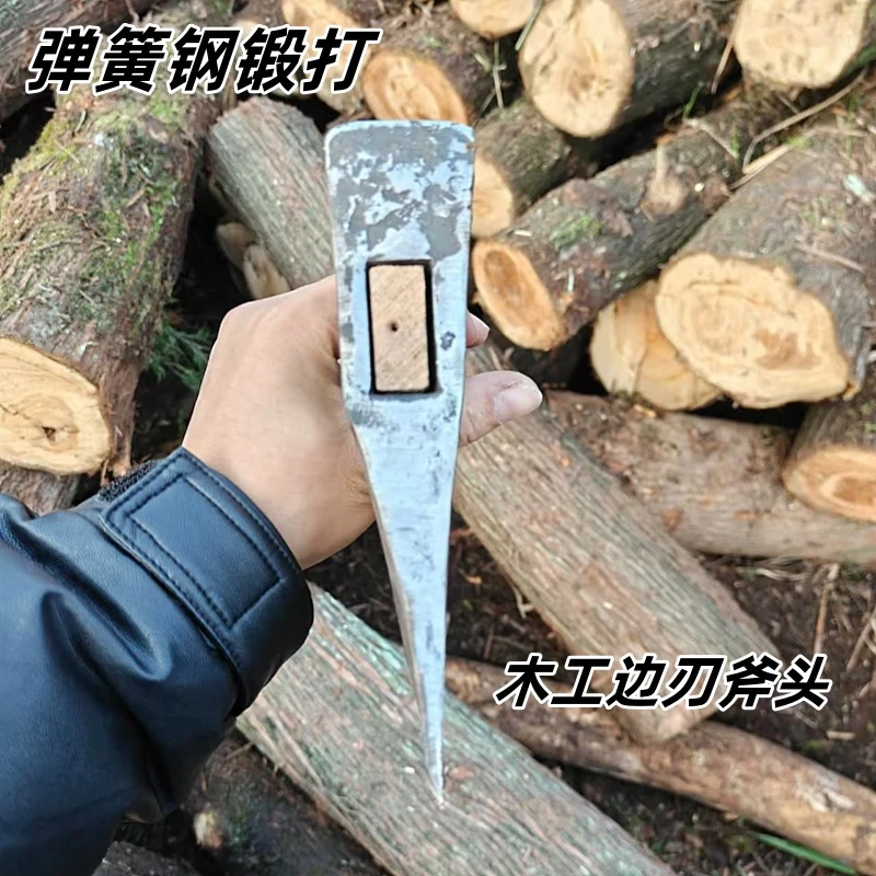 秋田利手工锻打木工斧户外家用多功能斧头劈柴砍树木匠专用款斧子