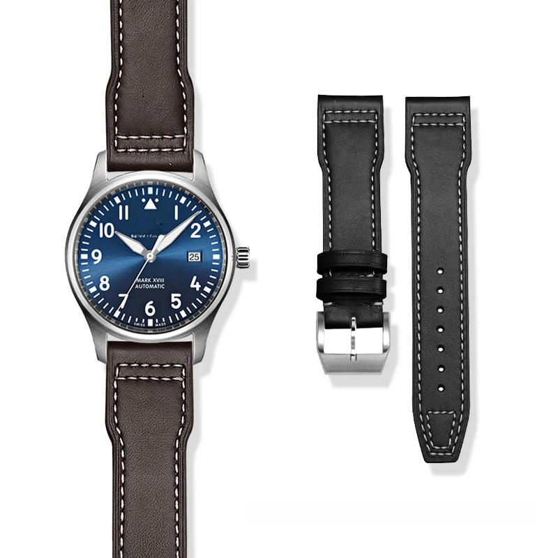 代用IWC万国真皮表带飞行员马克小王子手表带原装 柏涛菲诺葡萄牙