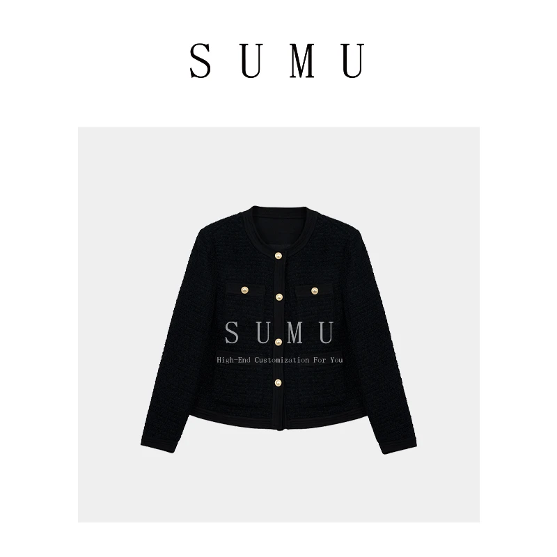 宿慕小雨女装小香风外套爆款2024新款春秋款百搭外套女款240165