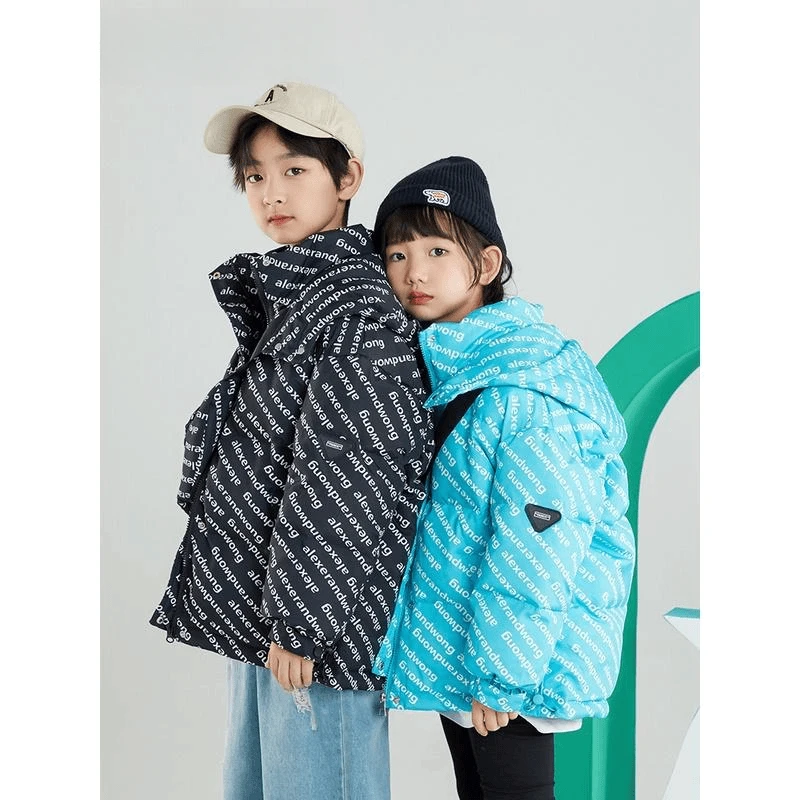 V/雅鹿2024新款儿童羽绒服男女孩洋气中大童装短款加厚韩版外套