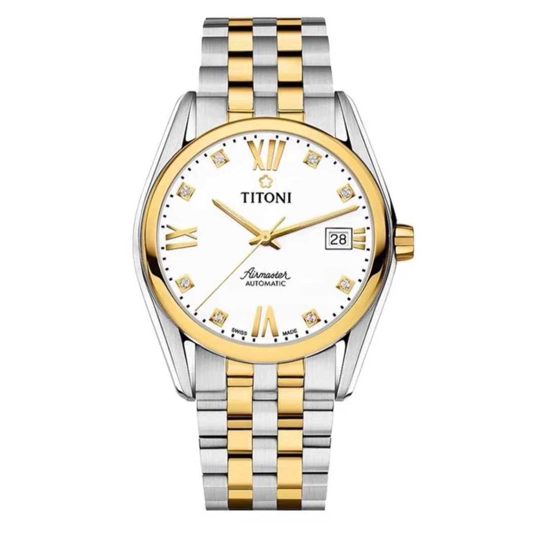 99新 Titoni/梅花 /空霸钻刻间金/自动机械/12000