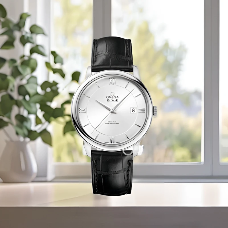 99新 Omega/欧米茄 /蝶飞天文台认证皮带款/表径39.5/公价28500