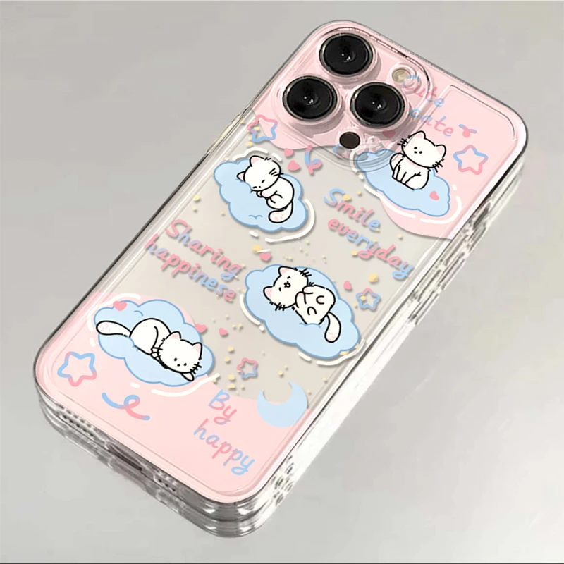可爱撒娇小猫iPhone15/14promax手机壳苹果13/12/11全包软套xr/xs