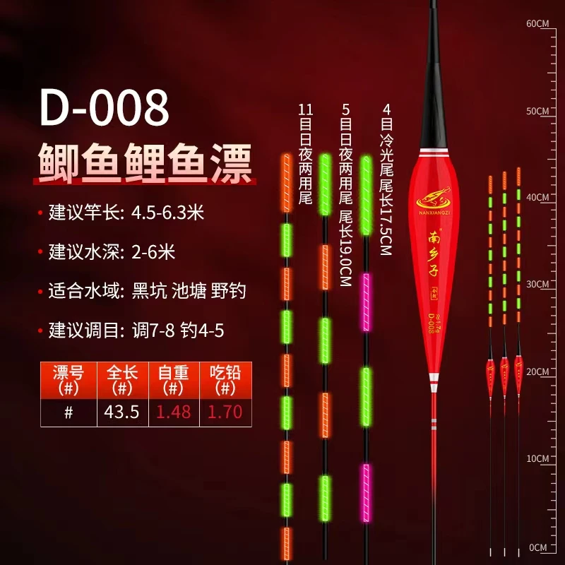 南乡子高灵敏夜光漂/咬钩变色漂醒目黑坑专用夜光漂钓鱼漂鲢鳙漂