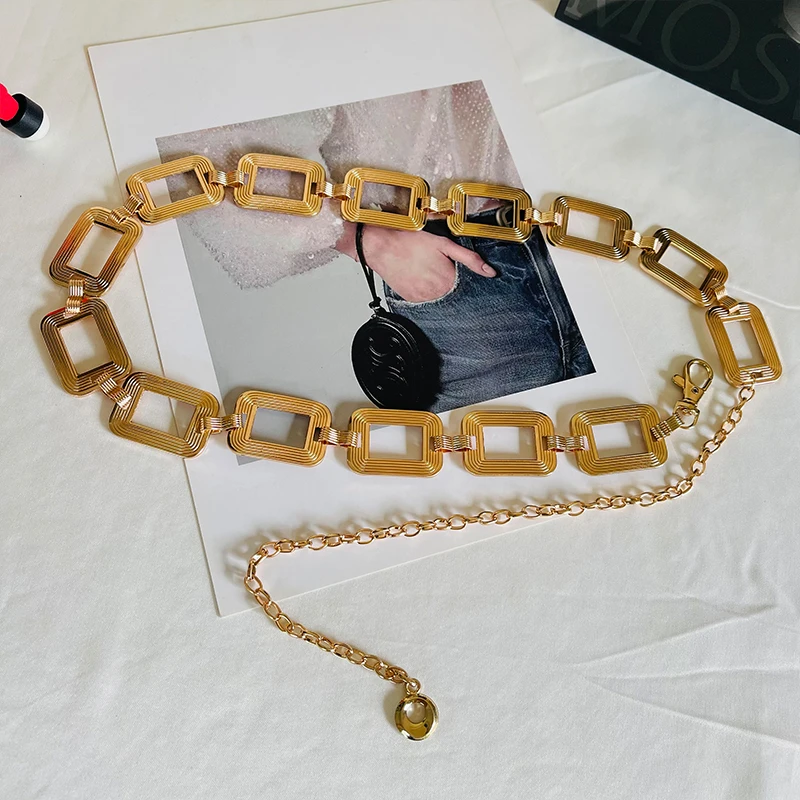 小腰精高级感金属链条腰带女士时尚百搭服装配饰连衣裙西装腰链