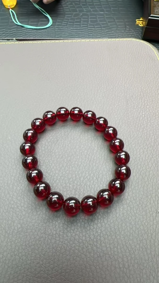 g04鸽血红单圈手串10m