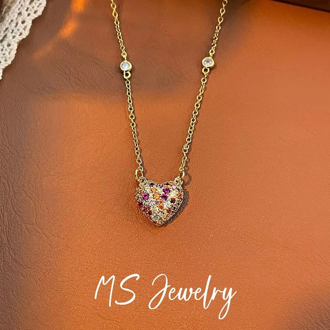 铜合金仿水晶项链 X02320外贸高奢简约轻奢气质【Necklace】