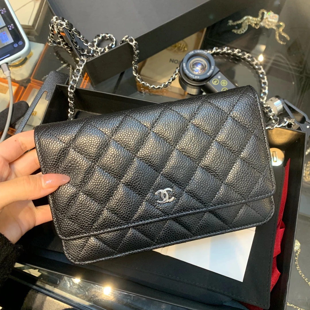 99新 Chanel/香奈儿 Chanel黑银 woc
