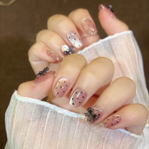 【半糖主义】猫眼手工穿戴甲可拆卸手指甲美甲贴显白气质指甲贴片