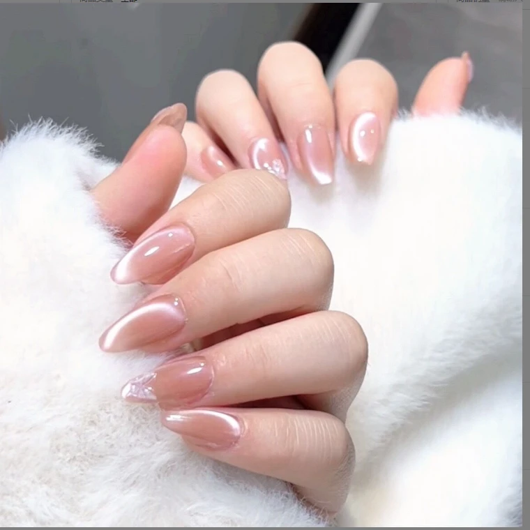 【幻蝶】极光色猫眼纯手工穿戴甲定制脚甲可拆卸流行爆闪