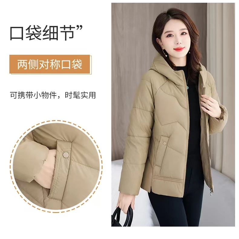 2024-冬季百搭时尚连帽高品质轻盈棉袄