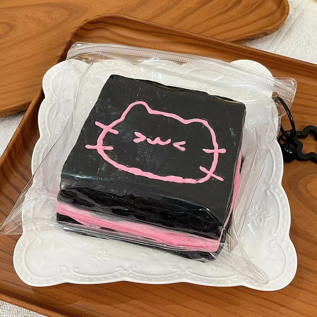 【猫咪面包】现货捏捏乐食品级硅胶纯手工制作解压玩具手工DIY