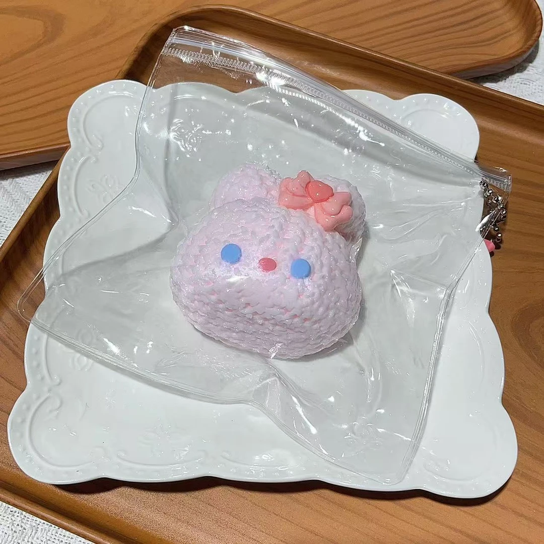 【针织兔头】现货捏捏乐食品级硅胶纯手工制作解压玩具手工DIY
