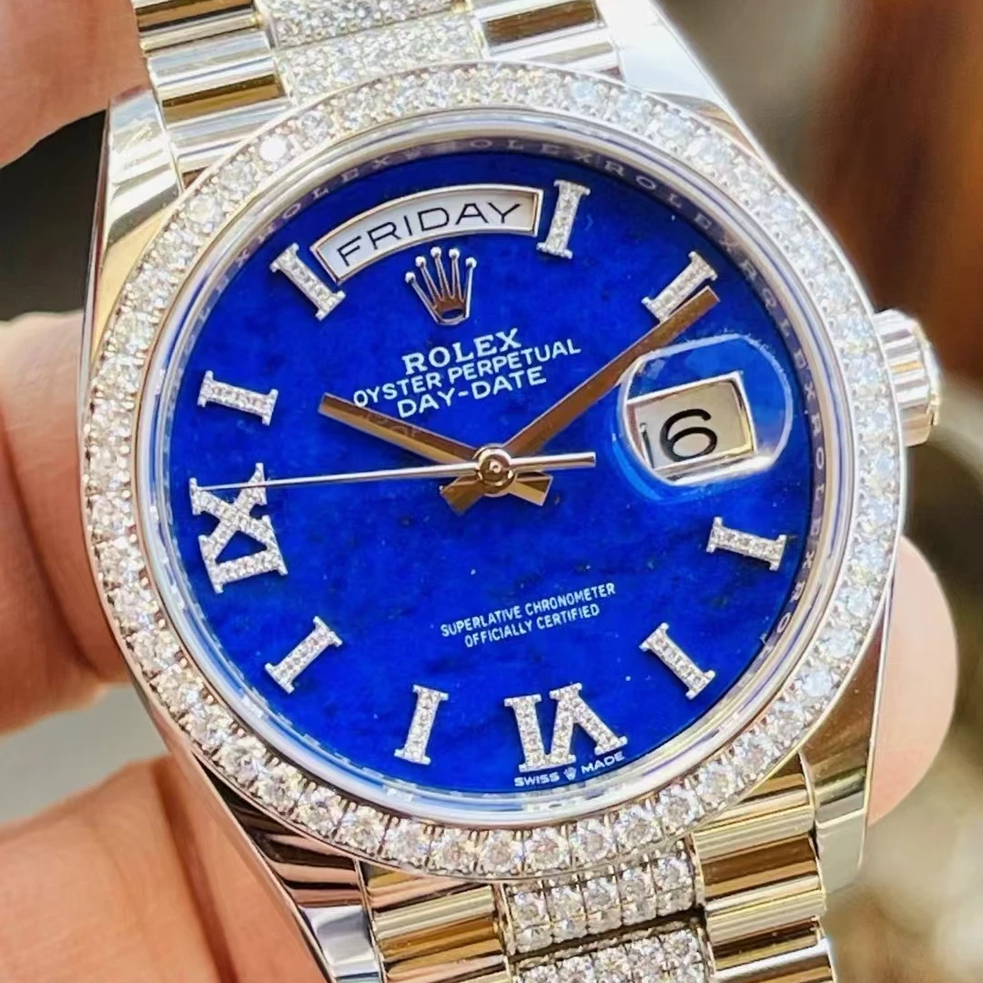 95新 Rolex/劳力士 劳力士128349青金石/36mm/自动机械