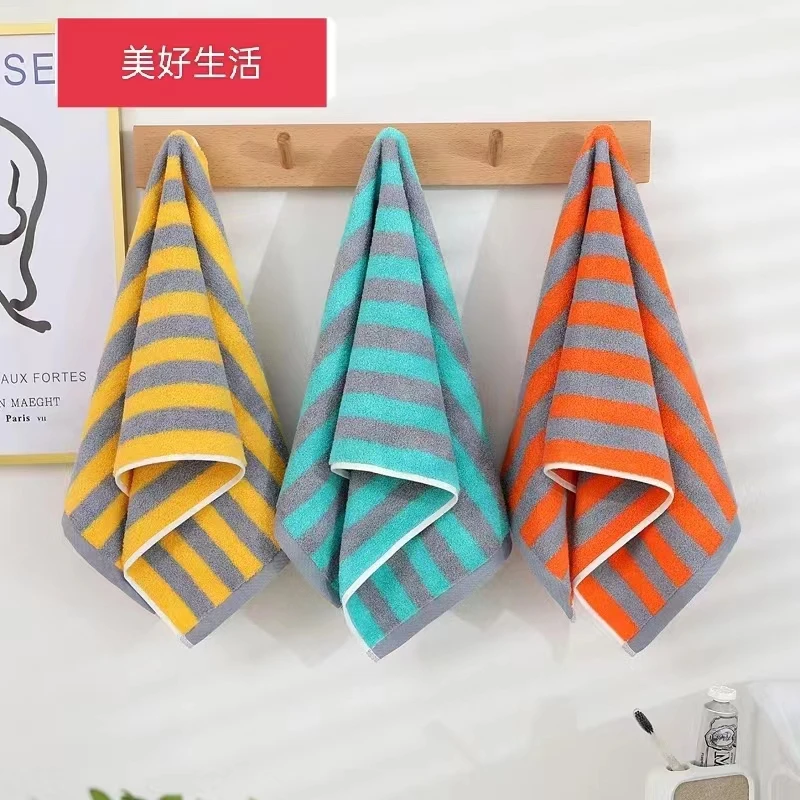 纯棉21单纱夏季薄款面巾柔软吸水成人家用高档透气【特惠5条装】