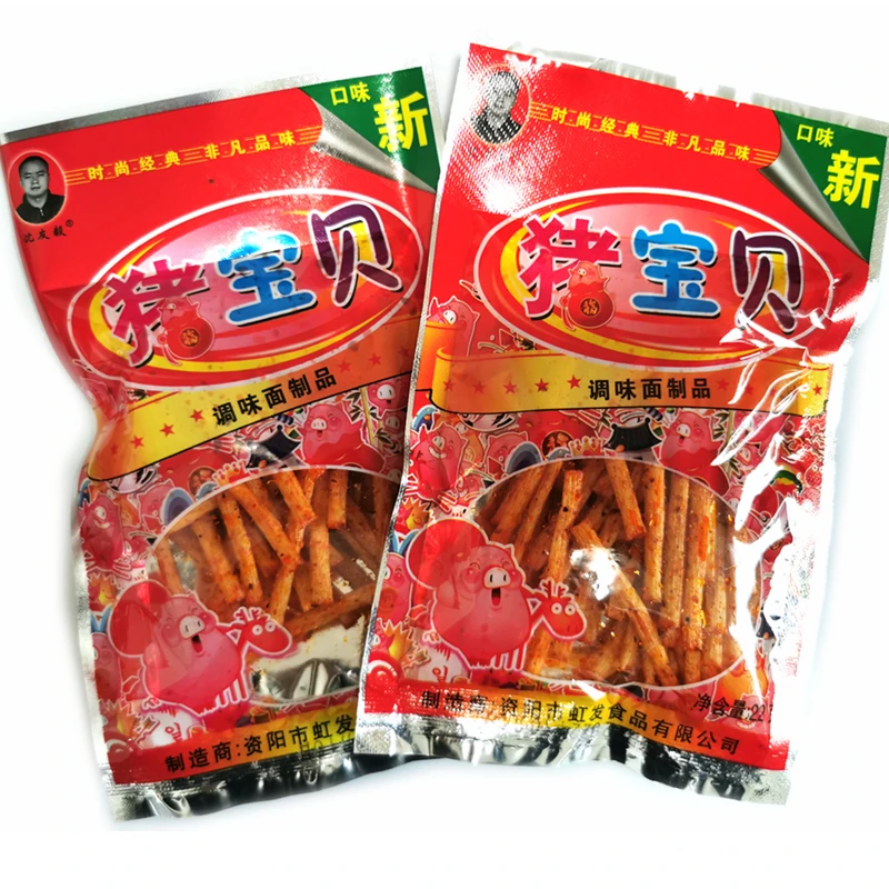 四川特色猪宝贝辣条辣丝校园麻辣休闲小零食小吃8090后儿童年怀旧