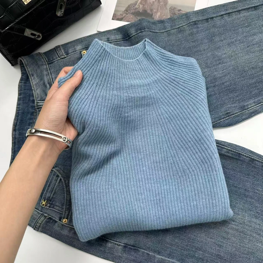 飞飞家 商超订单！无缝一体衣！秋冬温柔百搭针织毛衣女Y5508