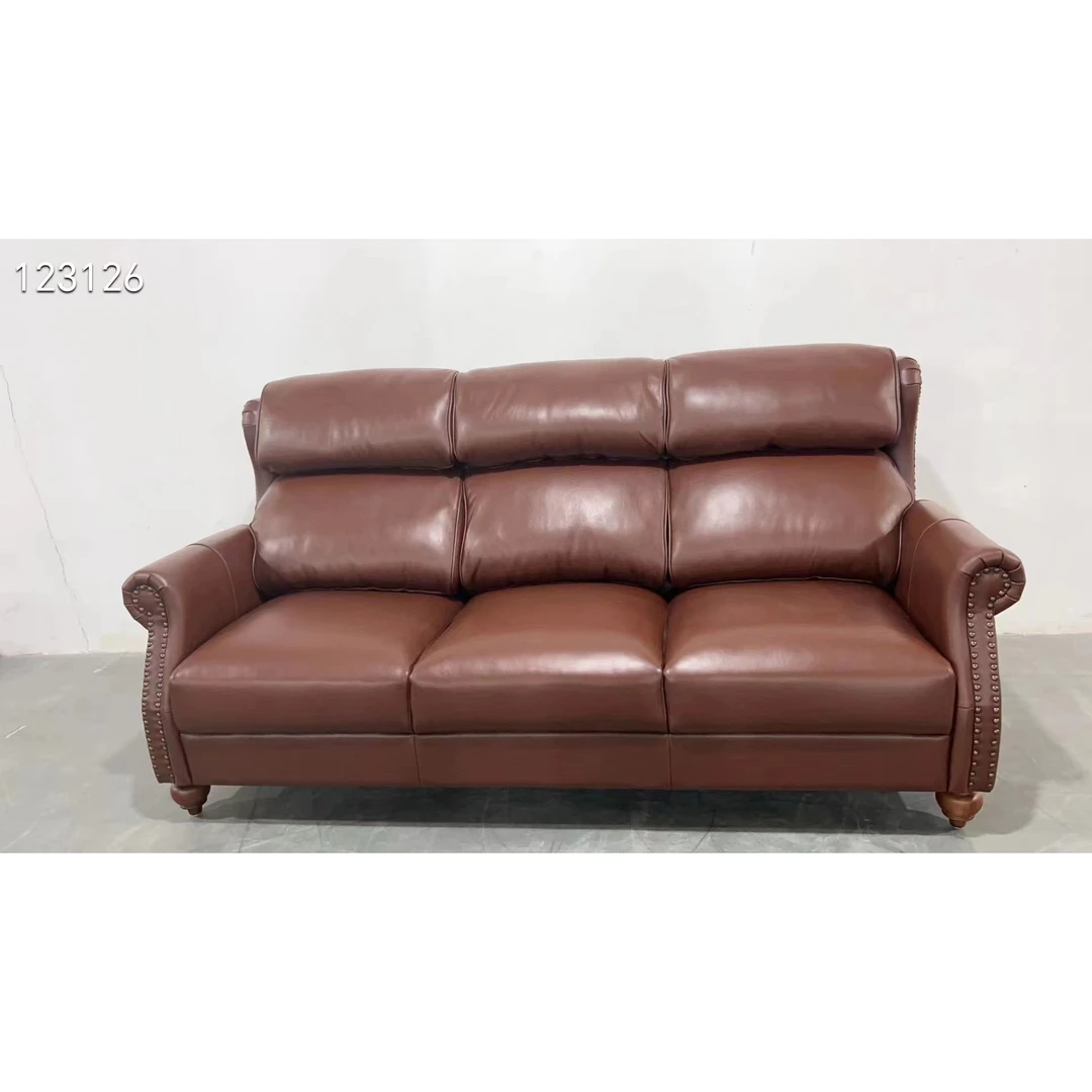 沙发真皮单人位820*830*1040三人位2150*960*1100坐深500座高500