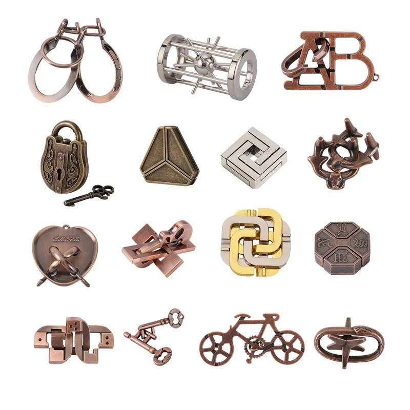 马蹄锁魔锁锌合金智力解扣学生儿童成人益智解锁亲子互动解压玩具