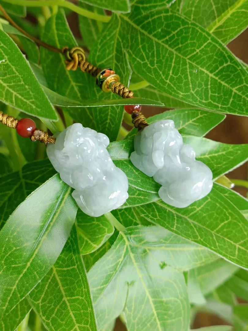 【年货好物】精美天然A货翡翠编绳貔貅吊坠多样性发&427766