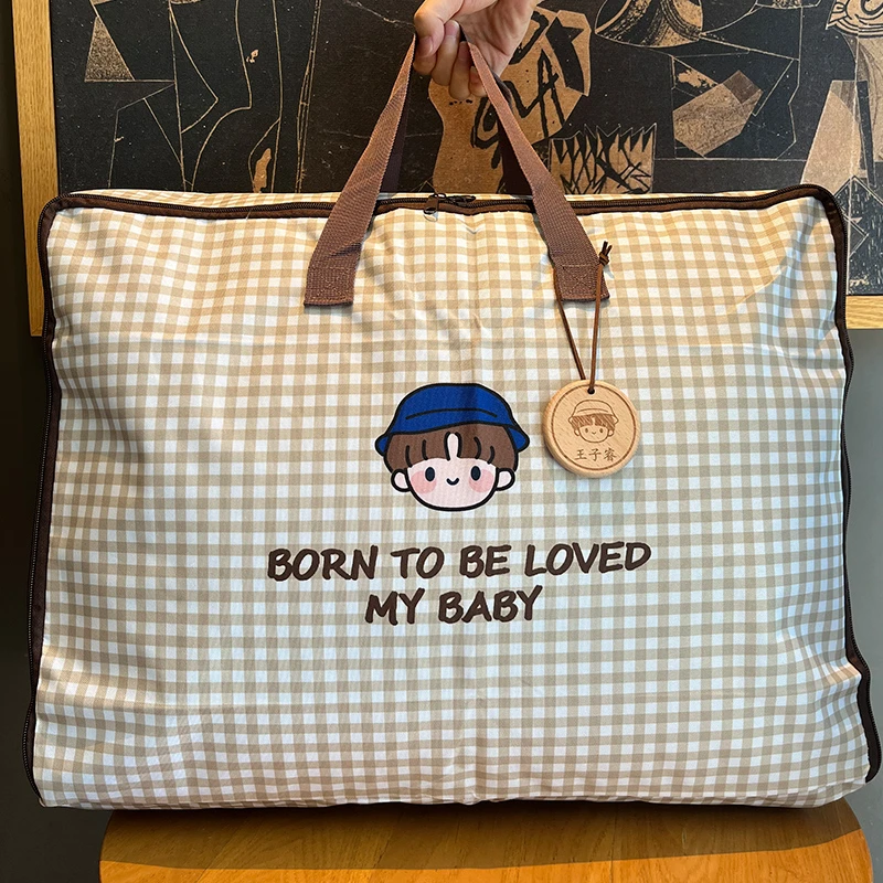 被子收纳袋幼儿园装衣服棉被的整理袋儿童学生衣物手提搬家打包袋