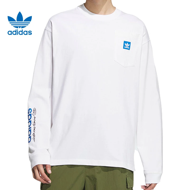 adidas/阿迪达斯三叶草运动休闲百搭时尚长袖T恤 JC6833