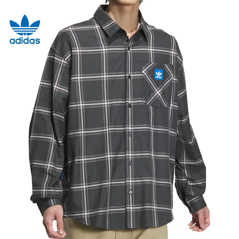 adidas阿迪达斯三叶草男子运动休闲长袖T恤JC6835