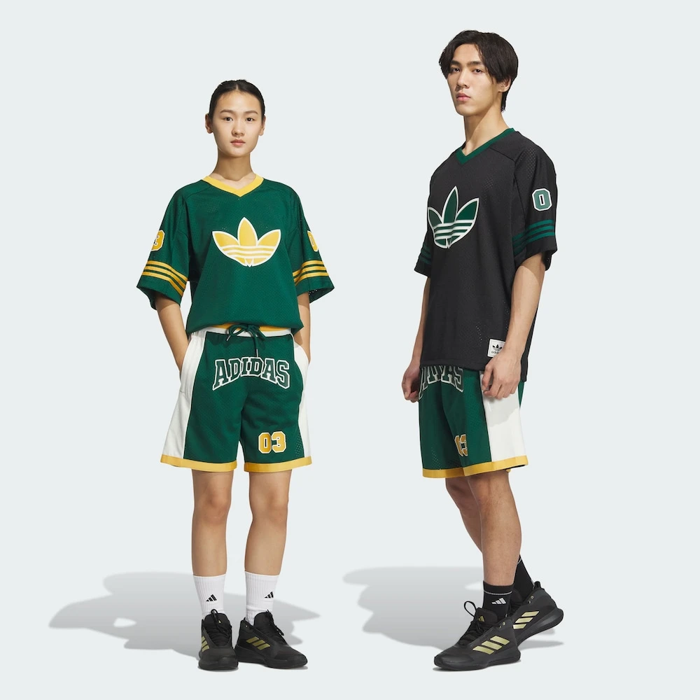 Adidas三叶草RETRO STREET经典复古篮球风运动短裤JD6399