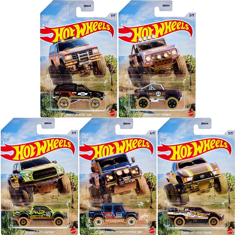 风火轮GDG44合金路虎福特猛禽F-150丰田沙漠越野套装雪佛兰烈马