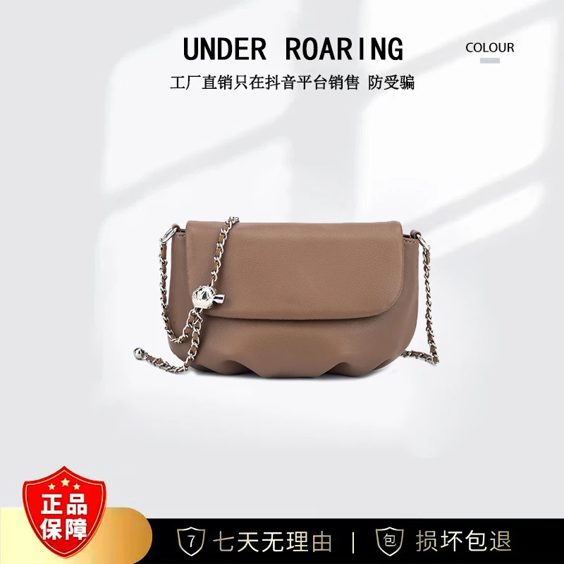 新款时尚女士百搭云朵链条包DFN216-棕色CL/DF【无礼盒】